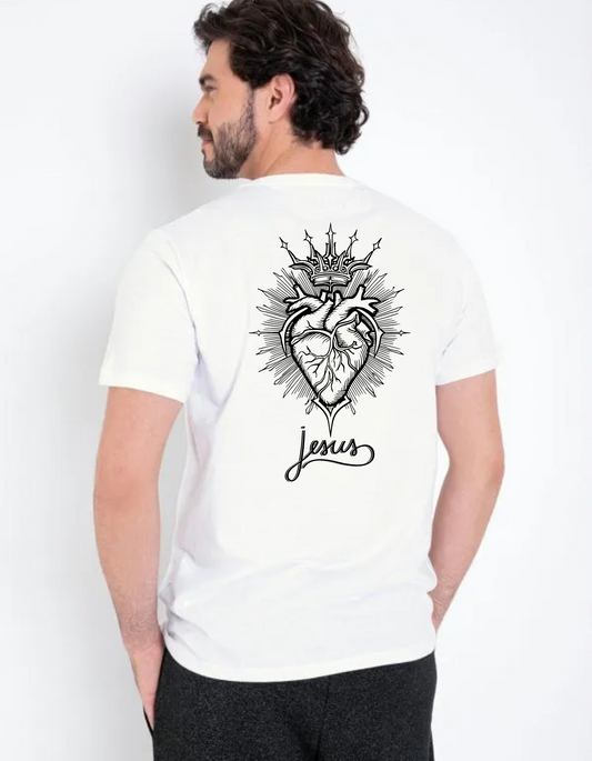 Camiseta Jesus [OVERSIZED] Unissex - Branca